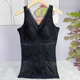 黑色背心夏季 超薄塑身衣女收腰收腹免穿文胸蕾丝透气塑形衣 薄款