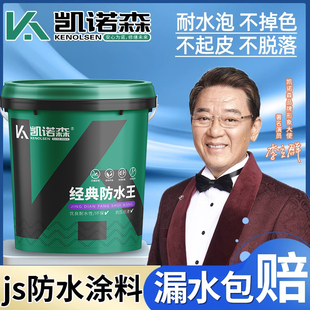 JS聚合物卫生间防水涂料K11楼顶屋顶外墙鱼池防漏补漏材料防水胶