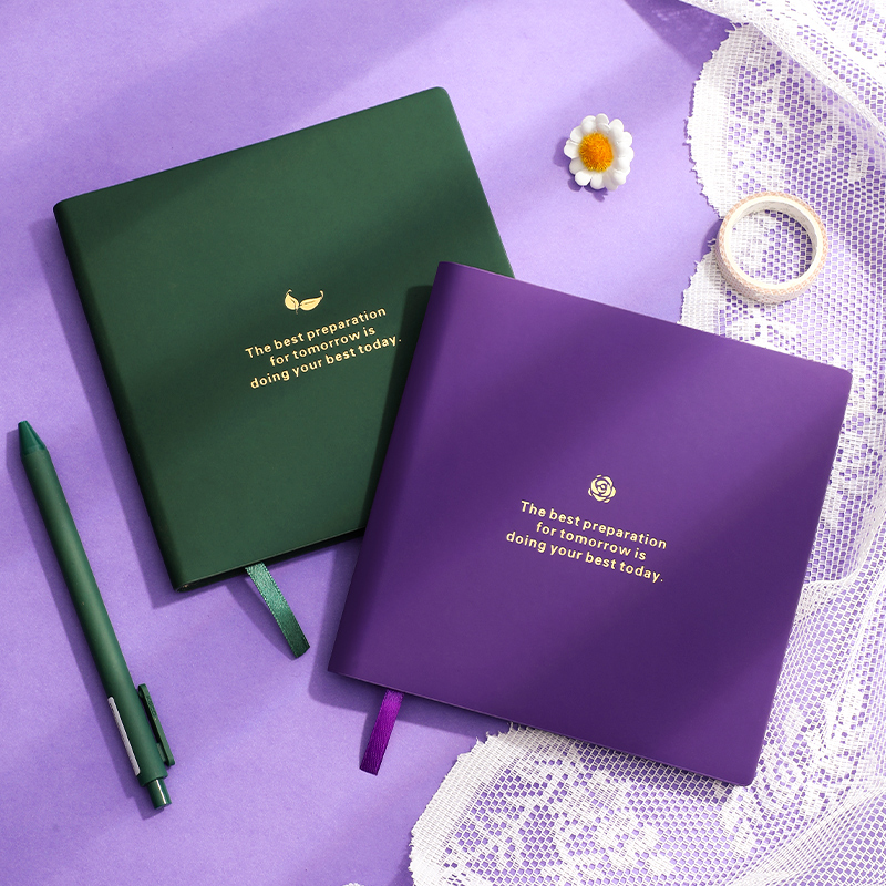 网红高颜值大小号清新横线方形本