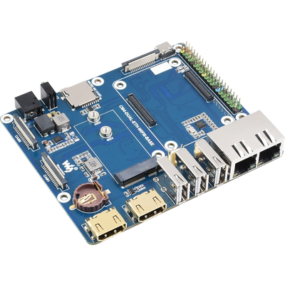 树莓派CM4 WIFI6双网口扩展板  HDMI 双MIPI CSI接口整机 模组