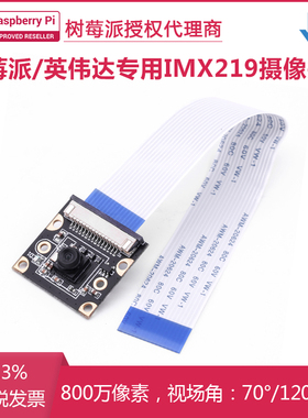 IMX219摄像头77/120°无畸变 适用树莓派4B/5 RDK S100/X5 jetson