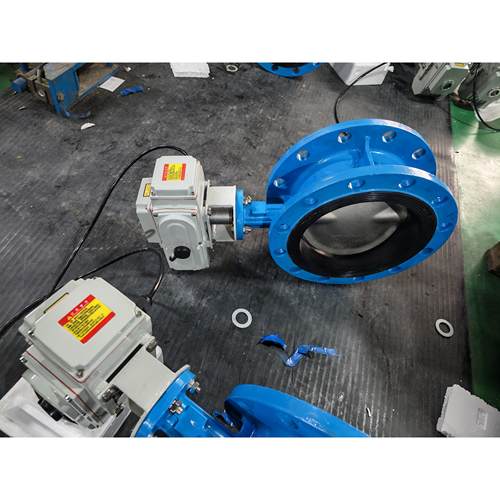 电动法兰蝶阀 D941X-16Q软密封开关阀门DN80 100 150 200 250 300