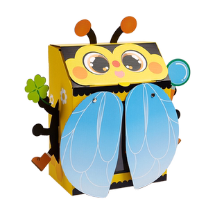 可爱蜜蜂昆虫背包手工DIY儿童制作亲子户外装扮玩具幼儿园材料包