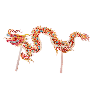 端午节儿童创意手工DIY制作皮影龙传统玩具幼儿园环创装饰材料包