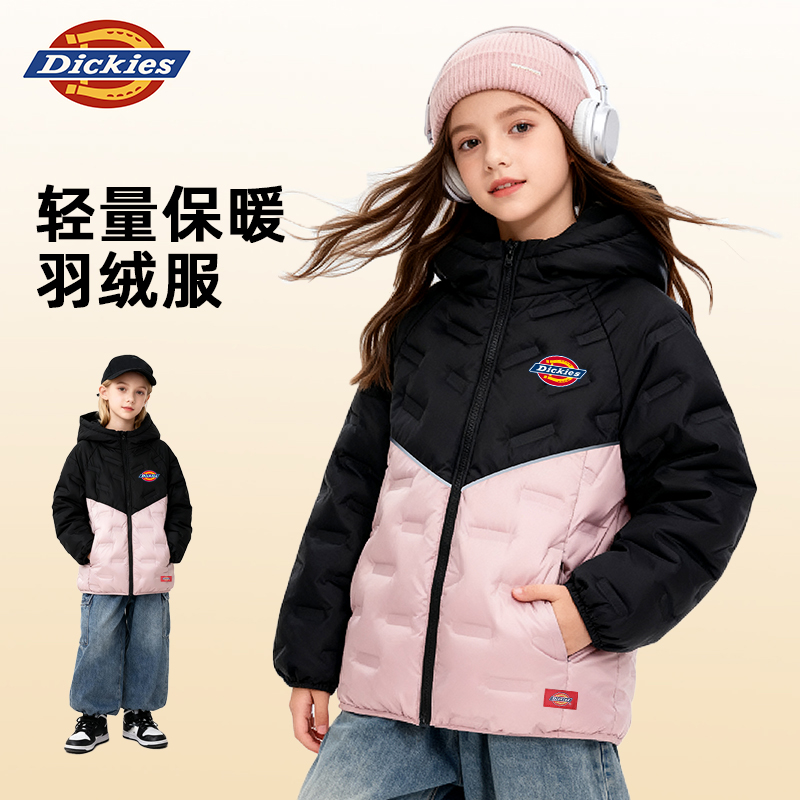 Dickies童装女童轻薄羽绒服冬季