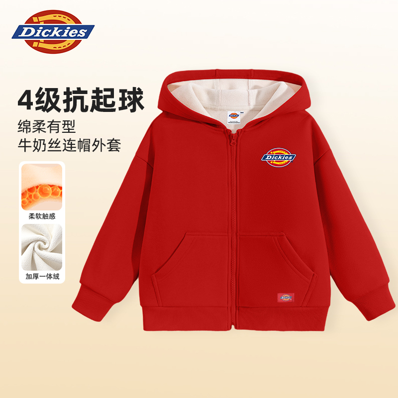 Dickies童装男童新年外套红色