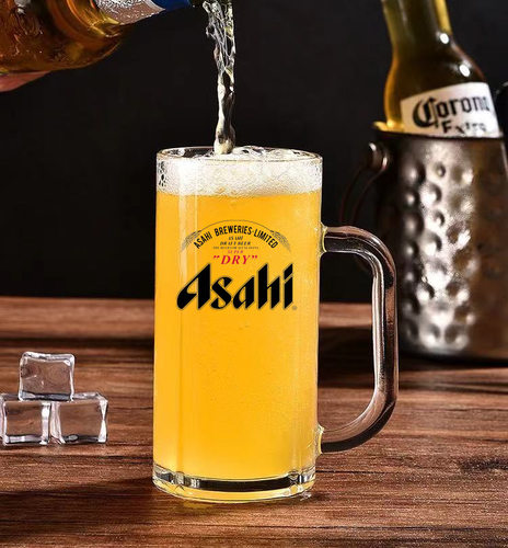日式啤酒杯麒麟一番大容量