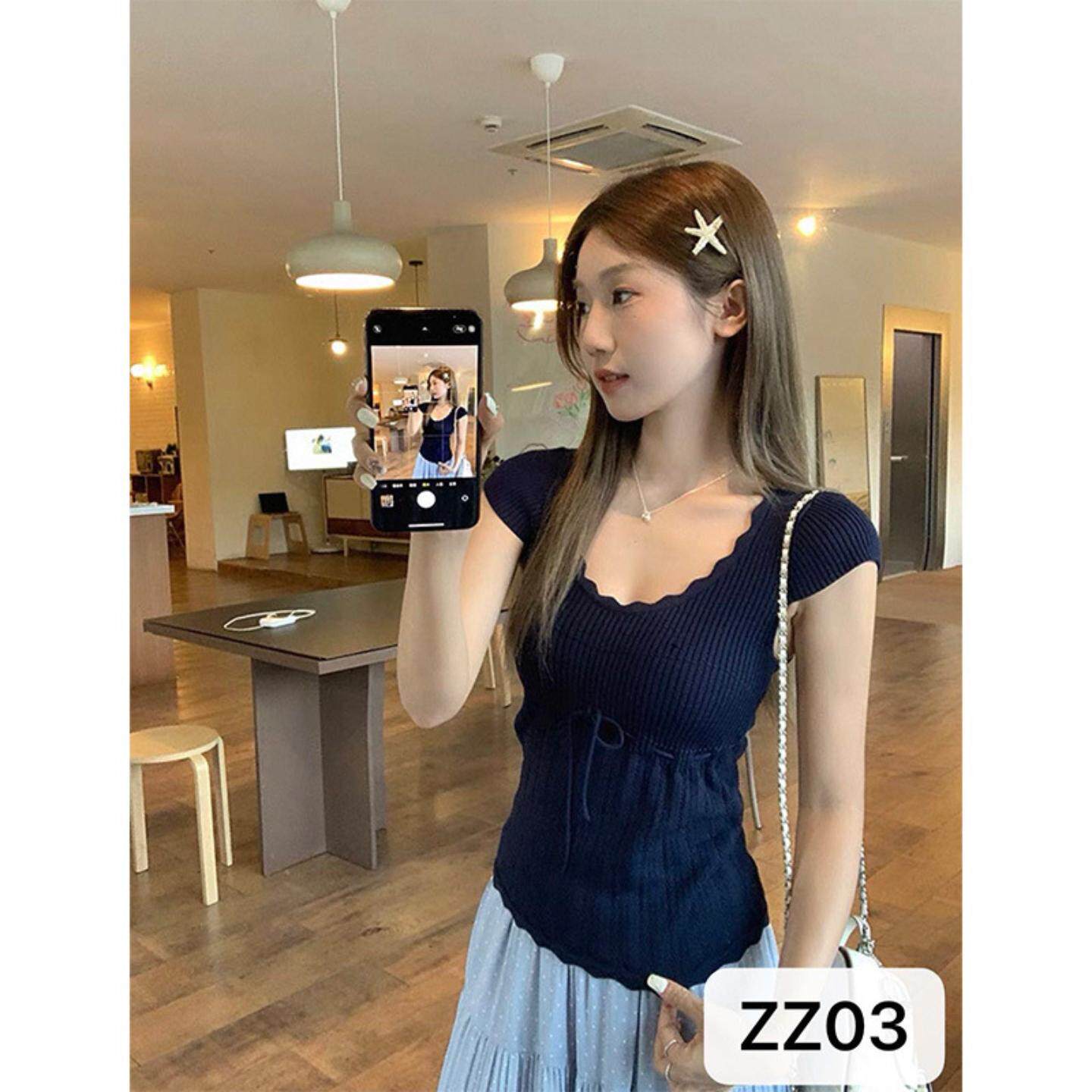 夏季女装针织透气短袖T恤|显瘦+