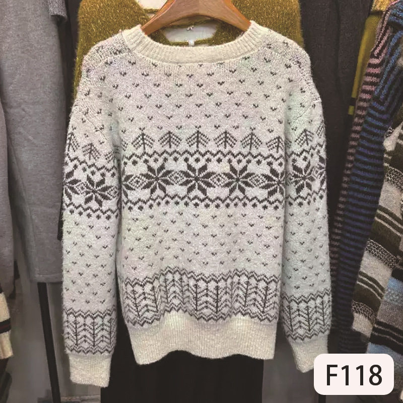 圆领休闲长袖针织衫女2025冬季新款宽松百搭休闲洋气减龄上衣毛衣,女装/女士精品,毛针织衫,淘宝优惠券,粉丝福利购,淘宝优惠卷