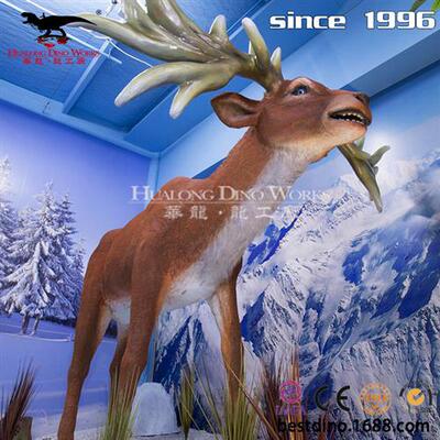 模型制作工厂动物园主题乐园仿真斑马犀牛爱尔兰大角鹿老虎猕猴