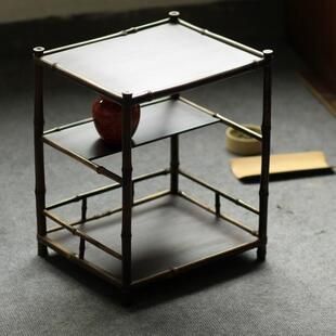 精品 茶棚 紫竹 竹 桌面 茶架 茶道 博古架 纯手工 日本 美物工坊