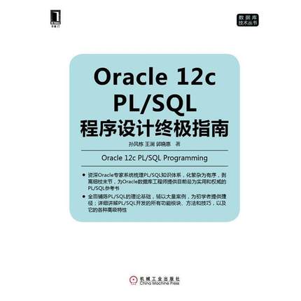 【正版】Oracle 12c PLSQL程序设计指南孙风栋 王澜 孙风栋、王澜、郭晓惠