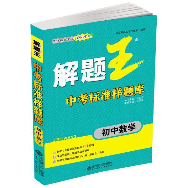 【正版】解题王中考标准样题库 初中数学 张文龙、吴俊良、北京