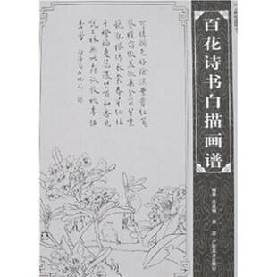 【正版书】 百花诗书白描画谱 黄高,吕维诚 广西美术出版社