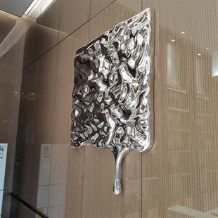 不锈钢创意水滴壁饰室内商场酒店餐厅客厅壁挂墙面装饰工艺品挂件