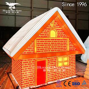 节日美陈引流摆件圣诞节商场景区场景装 饰非遗手工艺品