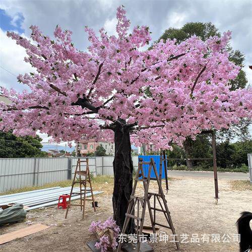 仿真樱花树网红人造樱花树婚庆装饰工程吊篮树可以荡秋千厂家直供