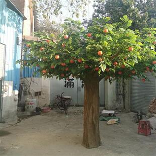 仿真水果树橙子树影楼拍摄舞台道具橘子树假植物摆件大型仿真树