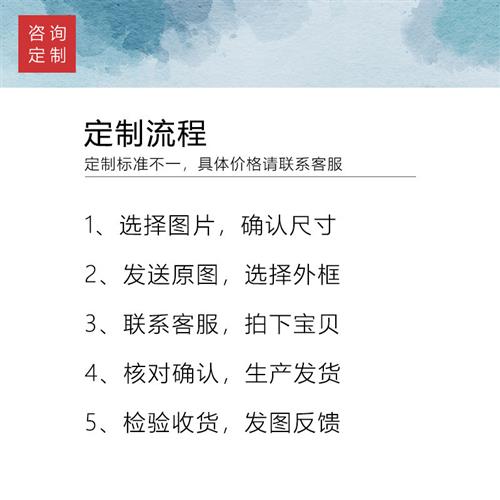 来图定制酒店样板房客厅玄关装饰画油画布打印有框画办公室壁挂画图片