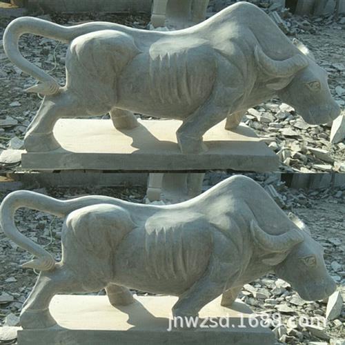曲阳石雕水牛图片农村石头水牛哪里卖园林景观石刻水牛雕塑价格