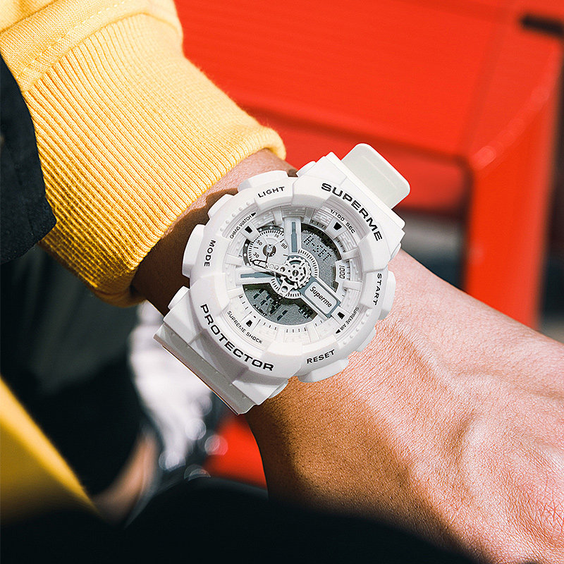 SUPERME旗舰手表霸气运动机械防水电了表男女款表