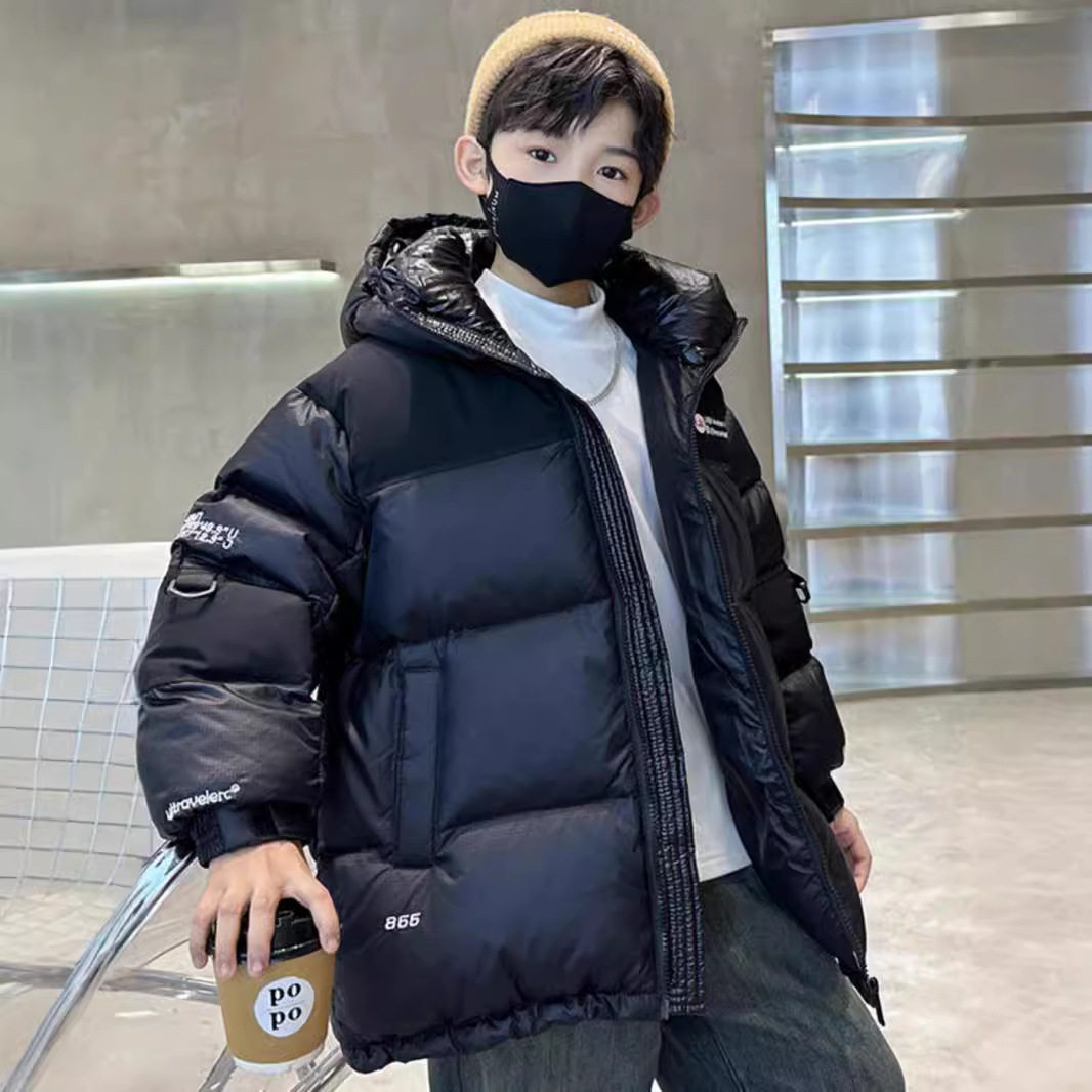 男童冬季加厚羽绒棉服2026新款