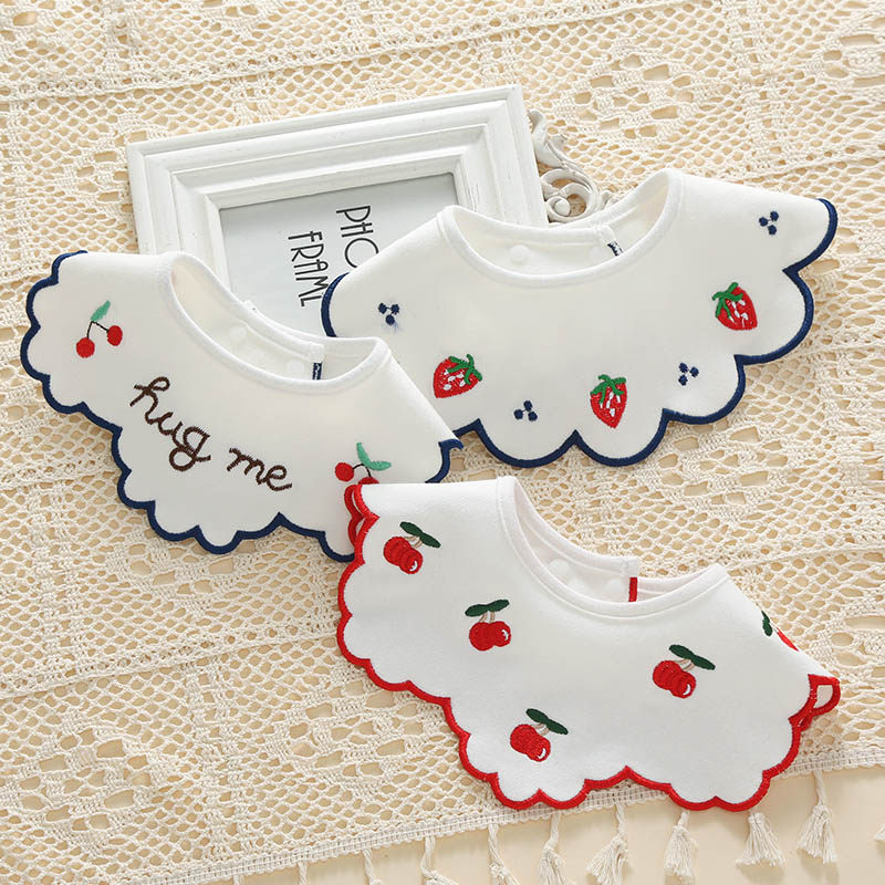 婴儿口水巾儿童纯棉A类防吐奶围嘴新生婴儿可爱小围兜3可旋转假领,婴童用品,口水巾,淘宝优惠券,粉丝福利购,淘宝优惠卷