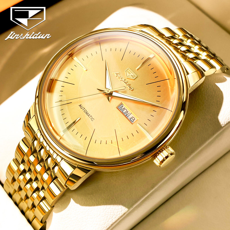 瑞士认证正品牌男士手表男款2026年新款全自动机械表双日历腕表名