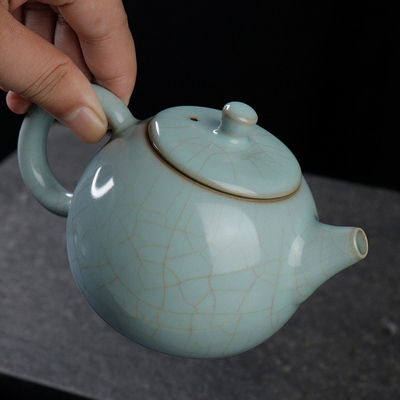 天青家用高端泡茶壶厚湖汝窑