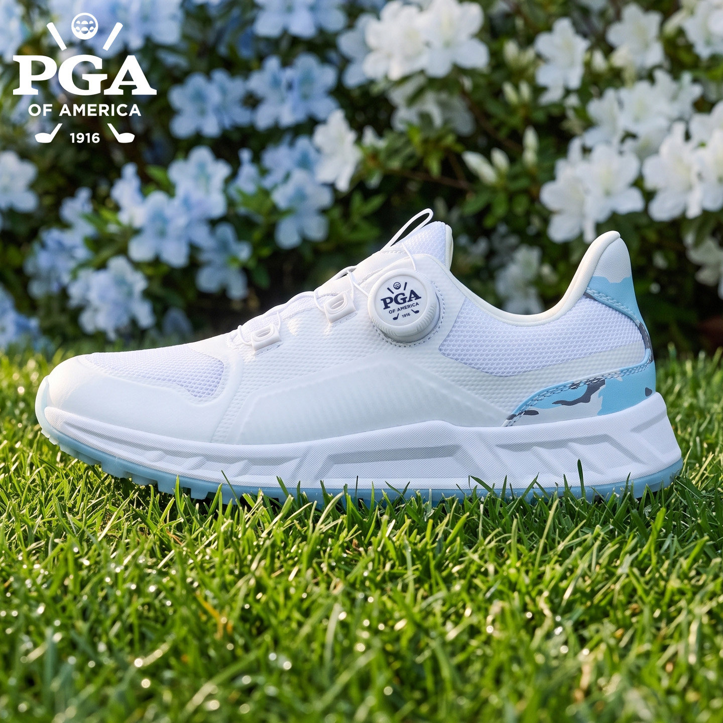 PGA高尔夫女士球鞋透气网孔图片