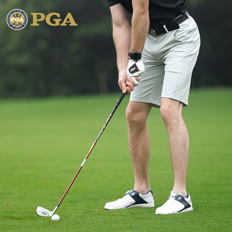 PGA 高尔夫裤子 高尔夫男装短裤 防滑腰头 透气散热孔 运动面料