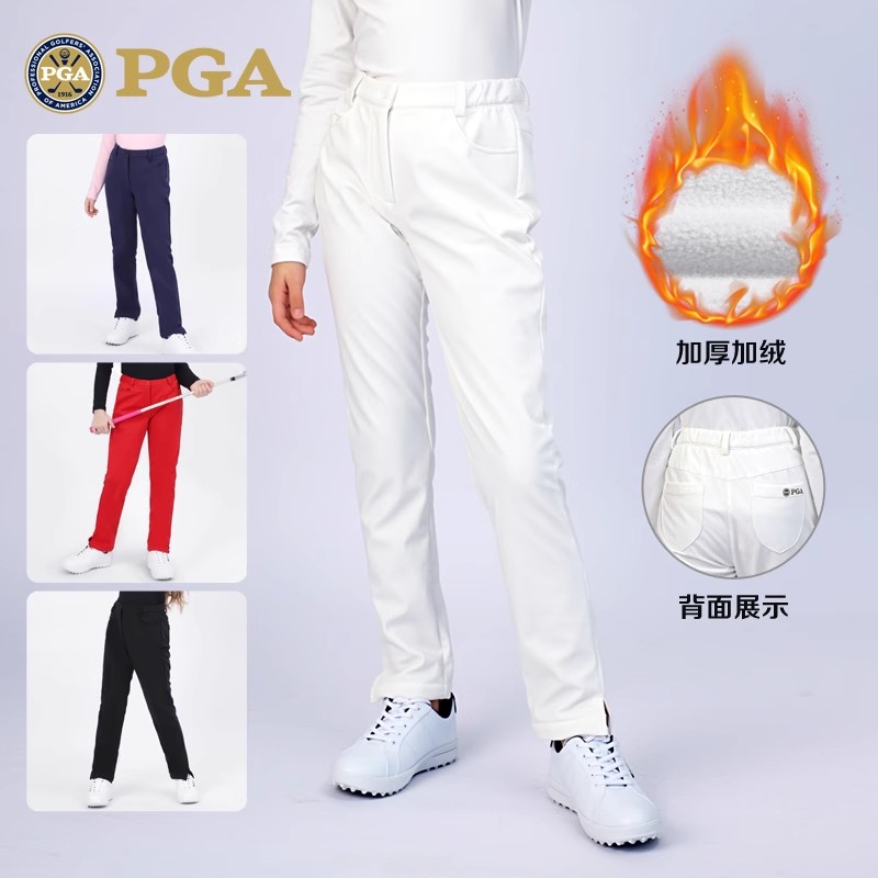 PGA儿童高尔夫裤子绒保暖