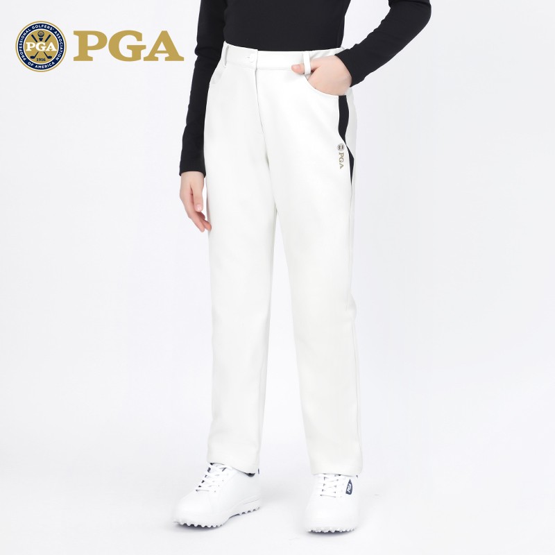 美国PGA儿童高尔夫裤子女童秋冬服装运动裤子发热内里保暖球裤