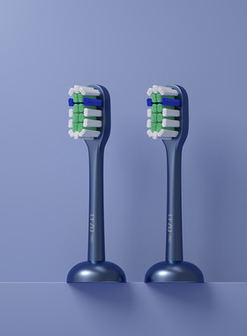 适用EFZQE20/颗技M1电动牙刷成人刷头款原装智能呵护软毛2-4支装