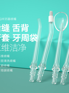 EFZQ冲牙器水牙线Q10/Q20专用原装标准正畸牙周袋舌苔喷嘴喷头
