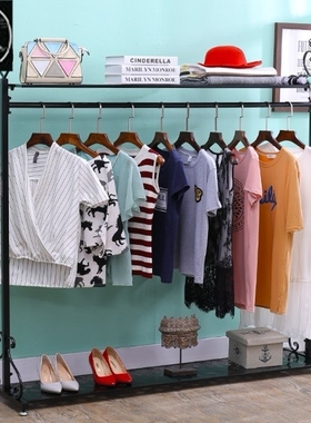 Simple hanger Portable Closet Hanging Clothing Garment Rack