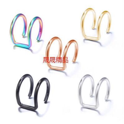 5 pcs /set Women Ear clip Clip-on Earrings  Stud elry