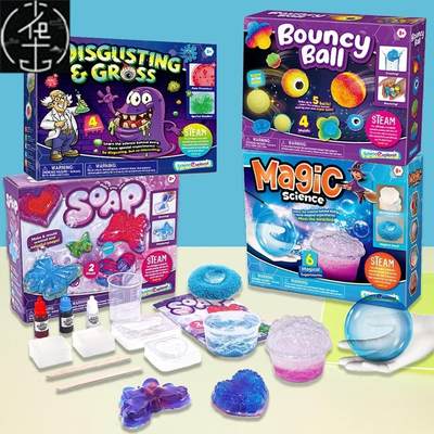 Science Experiment Kit Magic Science/Bouncy Ball/Soap/Disgus