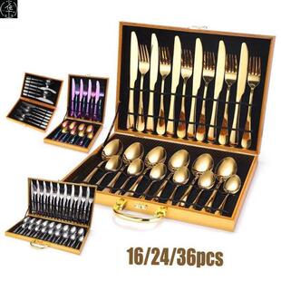 set cutlery knife fork Set 24pcsWestern Silverware tableware