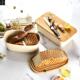 storage Food box lid bread grade wooden