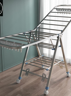 clothes drying rack fold laundry garment dryer hanger 杆衣架