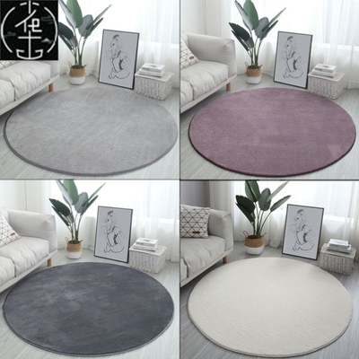 Round carpet bedroom bedside cushion blanket table floor mat