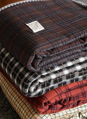 cotton brushed throw blanket nap bedcover coverlet bedspread