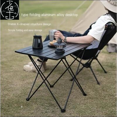 aluminium alloy camping table Portable foldable and chairs