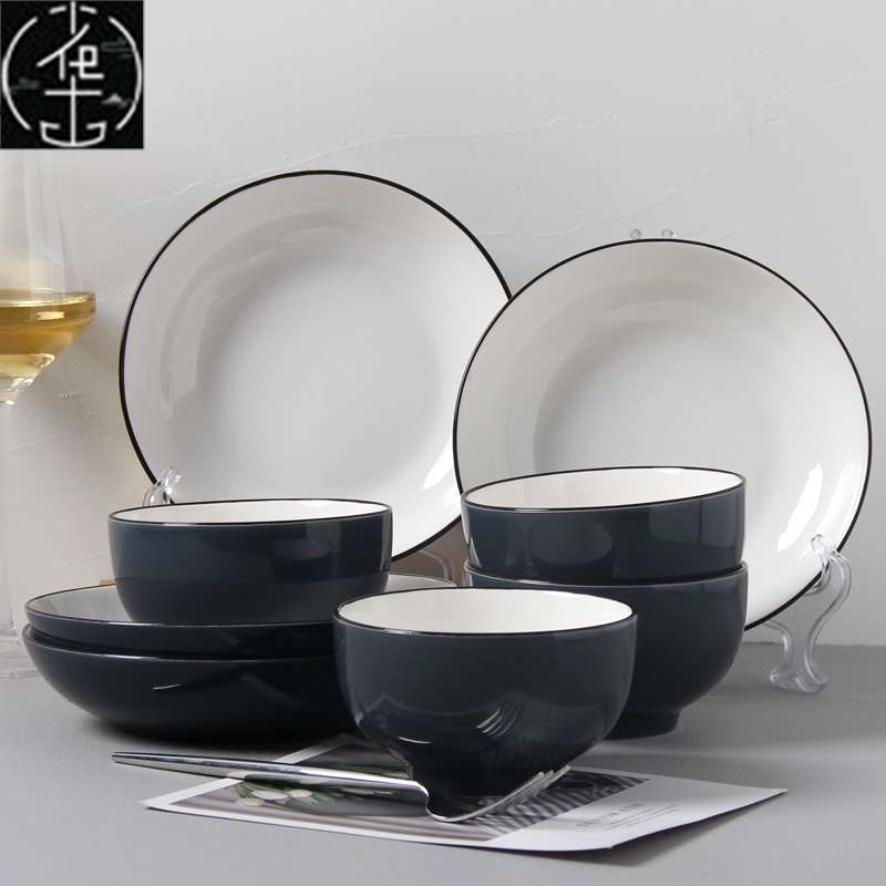 18-piece set of bowls and plates set of ceramic bowls and pl