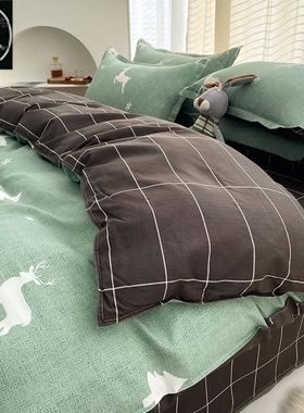 Bedsheet sinle cotton dormitory student three piece 1.8