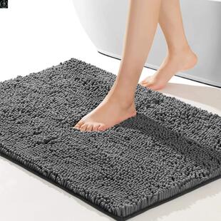 Plush Rug Bathroom Floor Bath Rugs Mat Tub Carpet Shower for