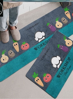 New Nordic stylelong strip kitchen floor mat bathroom carpet