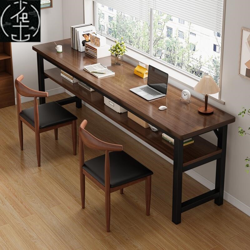 Desk for two people, household desk, computer desk, long str