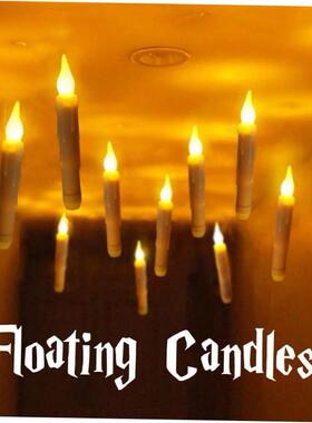 Floating LED Candles with Remote Control Witch Halloween Dec